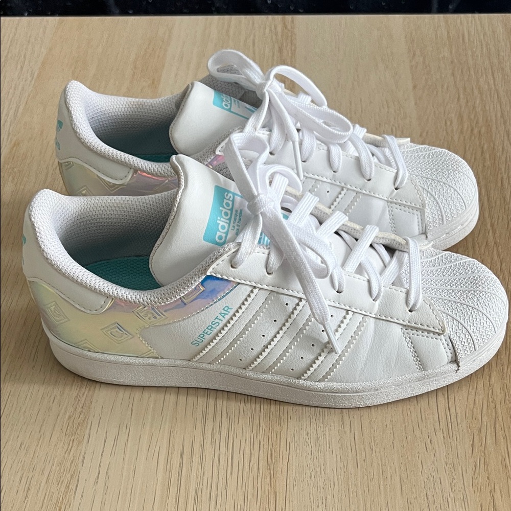 Adidas Superstar White with Iridescent Detail